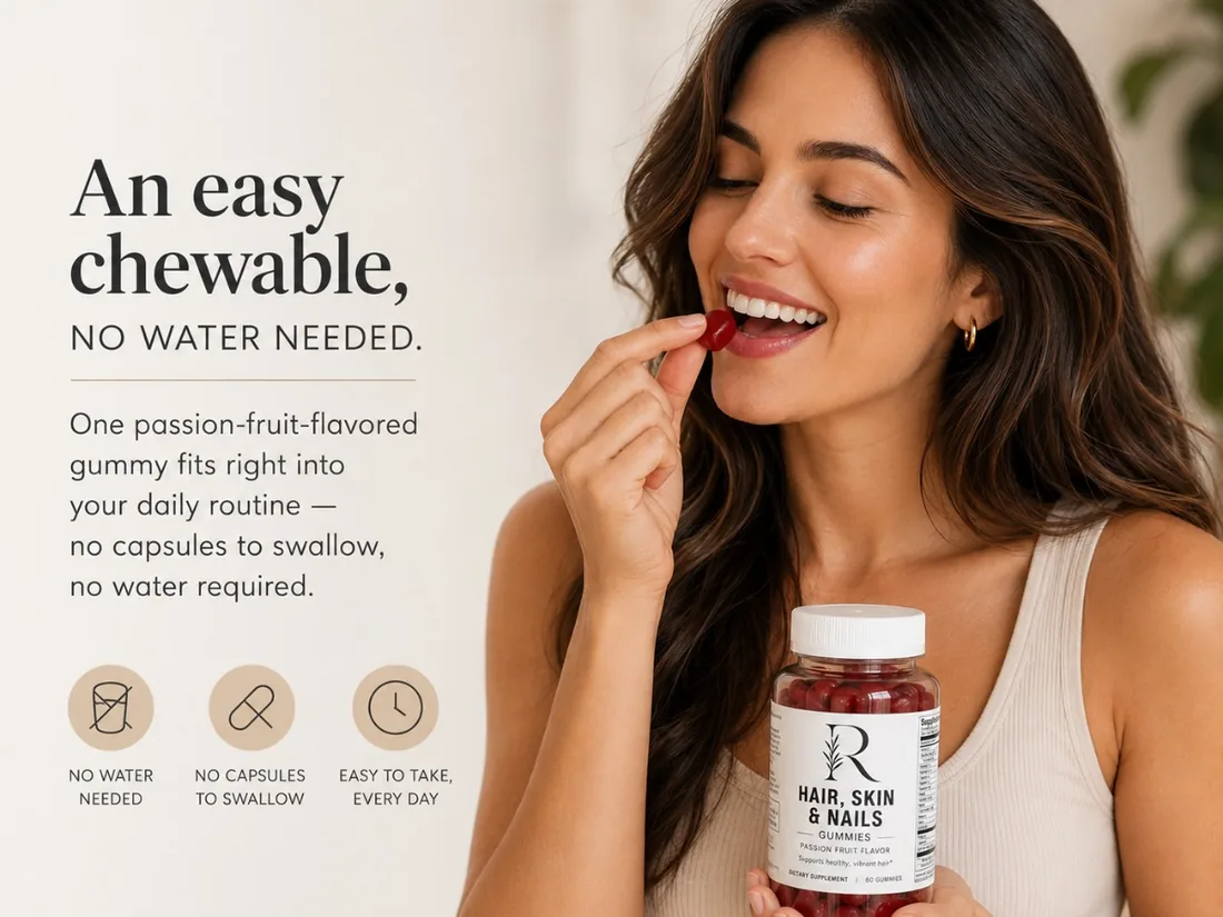 An easy chewable, no water needed