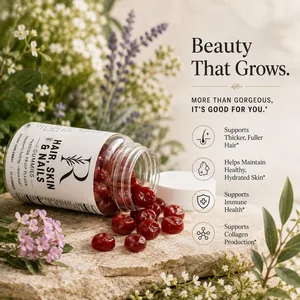 Rootessa Hair, Skin & Nails Gummies — beauty that grows